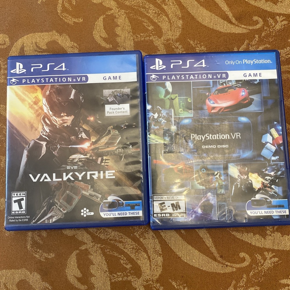 PS4 VR Demo Disk & EVE Valkyrie PlayStation 4 Tested Working